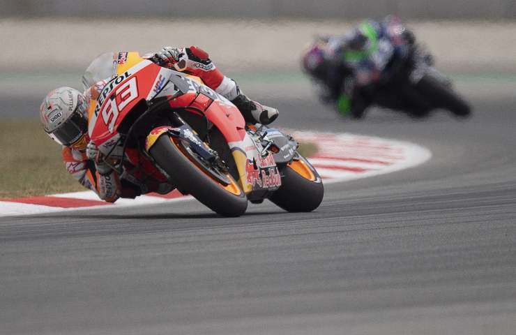 Marc Marquez in pista con la Honda (GettyImages)