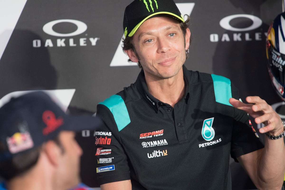 Valentino Rossi in conferenza stampa (GettyImages)