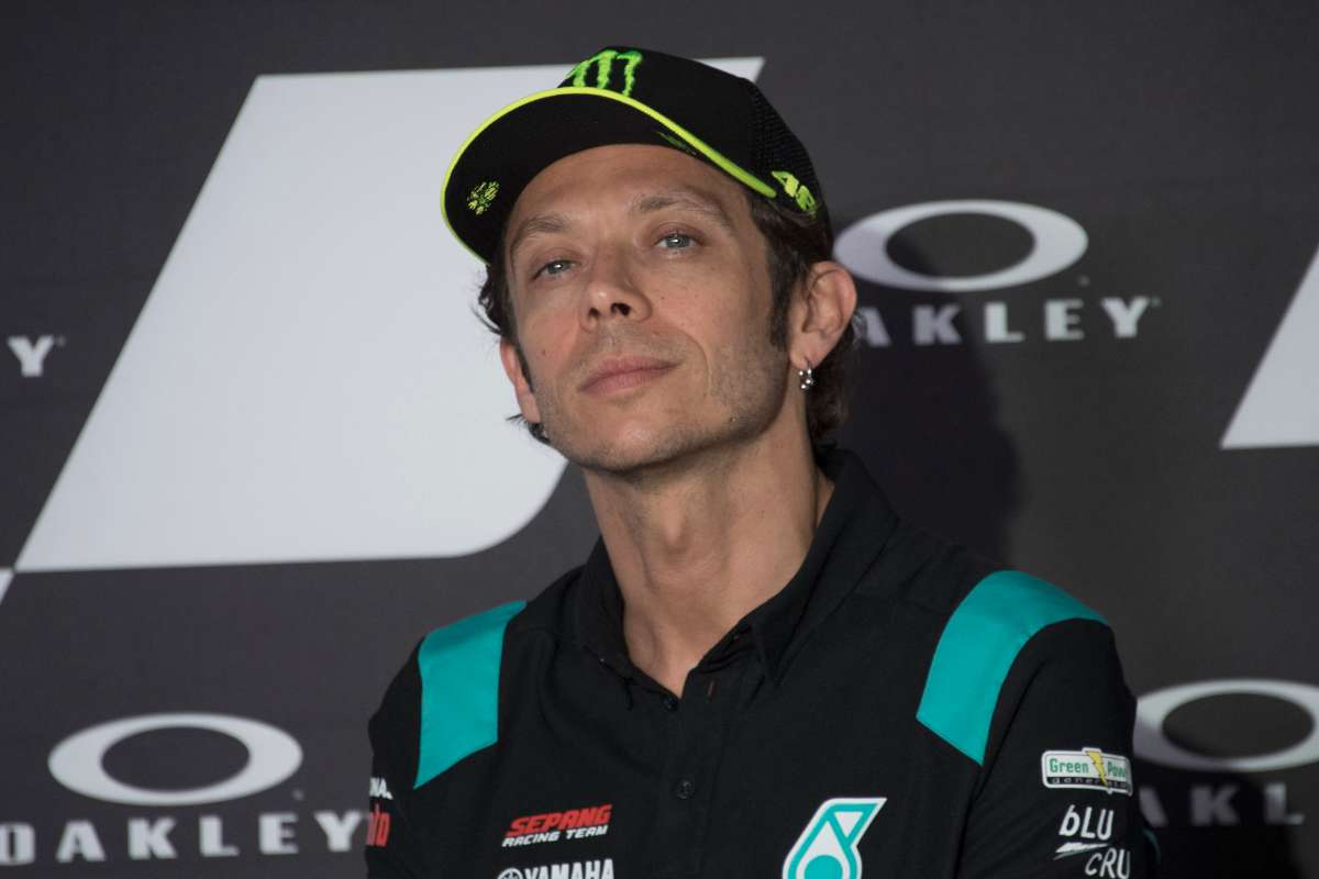 Valentino Rossi in conferenza stampa (GettyImages)