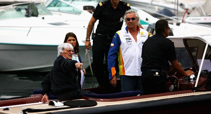Flavio Briatore e Bernie Ecclestone in barca