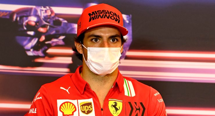 Carlos Sainz nella conferenza stampa alla vigilia del Gran Premio dell'Azerbaigian di F1 2021 a Baku