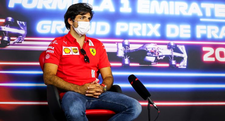 Carlos Sainz nella conferenza stampa del Gran Premio di Francia di F1 2021 al Paul Ricard