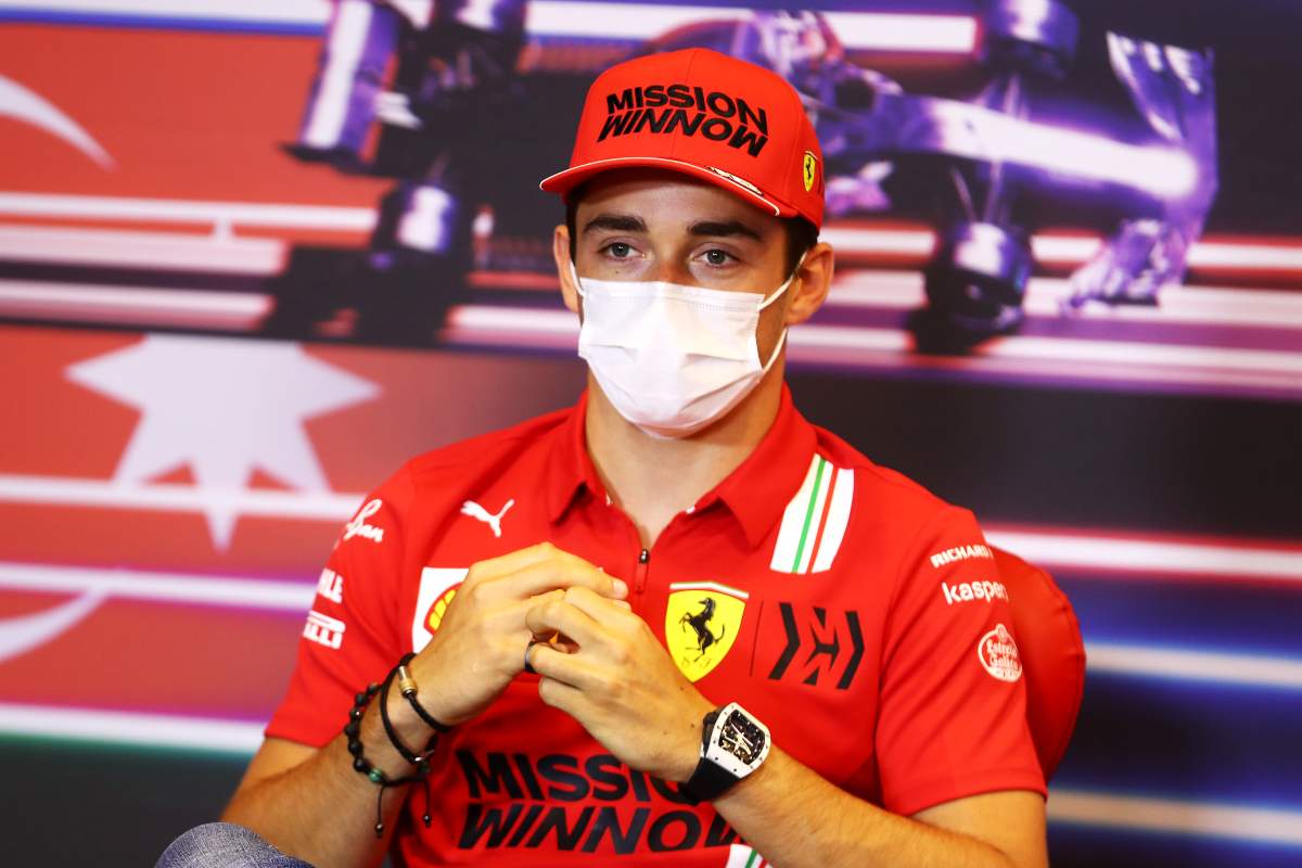 Charles Leclerc nella conferenza stampa alla vigilia del Gran Premio dell'Azerbaigian di F1 2021 a Baku