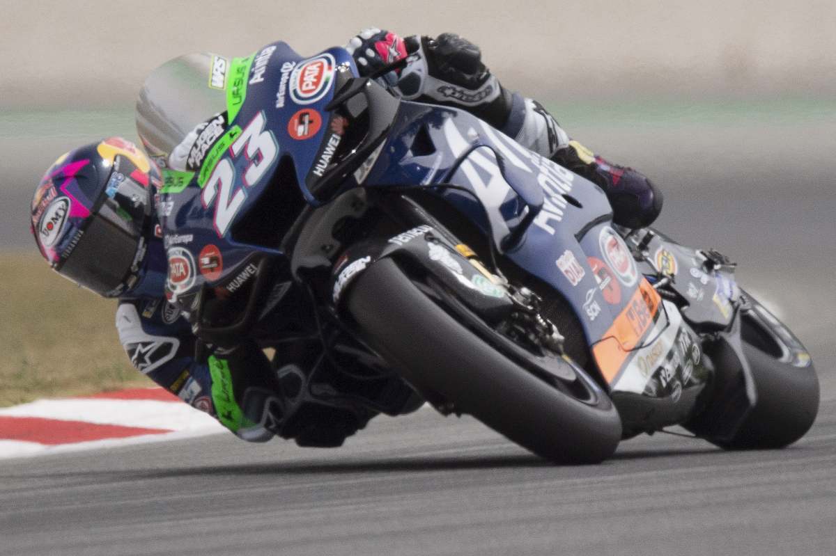 Enea Bastianini sulla Ducati Avintia nel Gran Premio di Catalogna di MotoGP 2021 a Barcellona