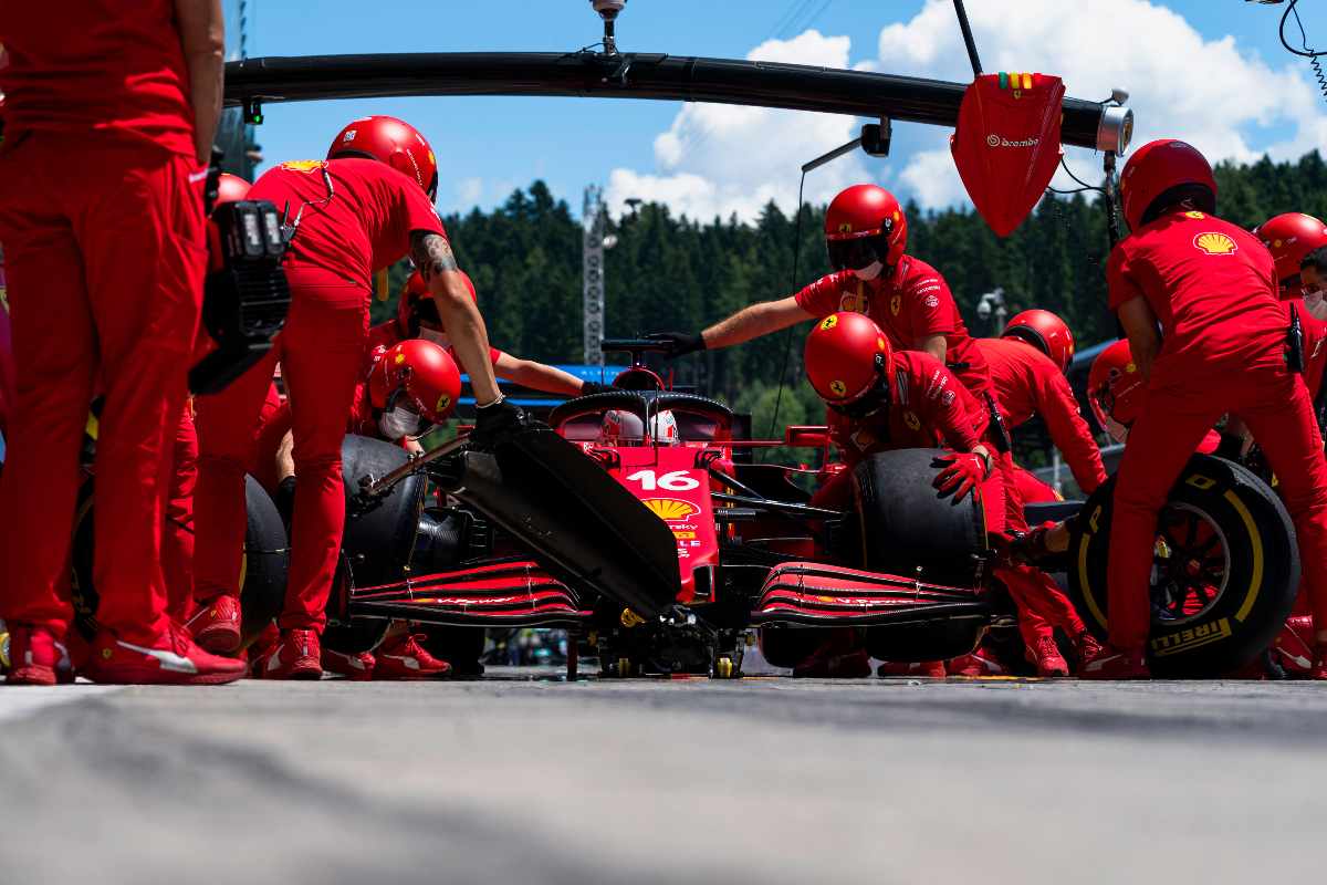 Il pit stop della Rossa