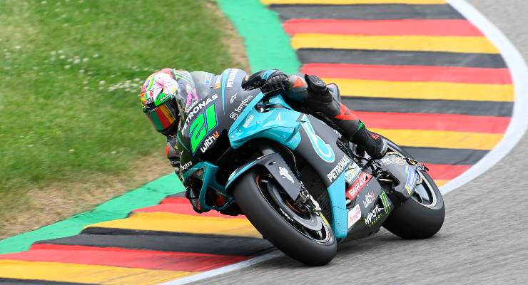 Franco Morbidelli in pista al Gran Premio di Germania di MotoGP 2021 al Sachsenring