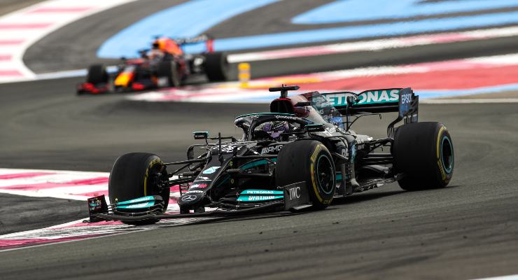 Lewis Hamilton al Gran Premio di Francia di F1 2021 al Paul Ricard (Foto LAT Images/Mercedes)