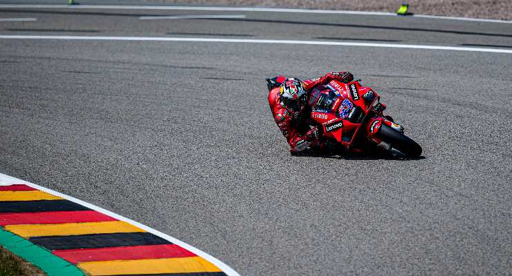 Jack Miller in pista al Gran Premio di Germania di MotoGP 2021 al Sachsenring