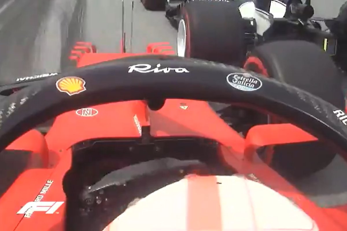 Il contatto di Charles Leclerc con Pierre Gasly al primo giro del Gran Premio di Stiria di F1 2021 al Red Bull Ring