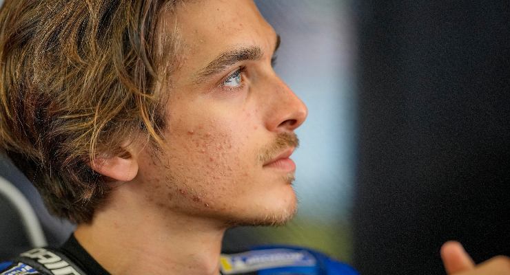 Luca Marini ai box