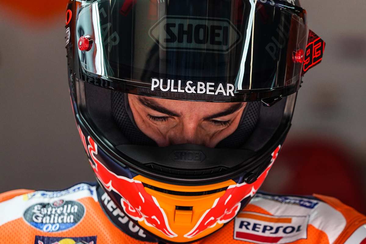 Marc Marquez nei test MotoGP di Barcellona