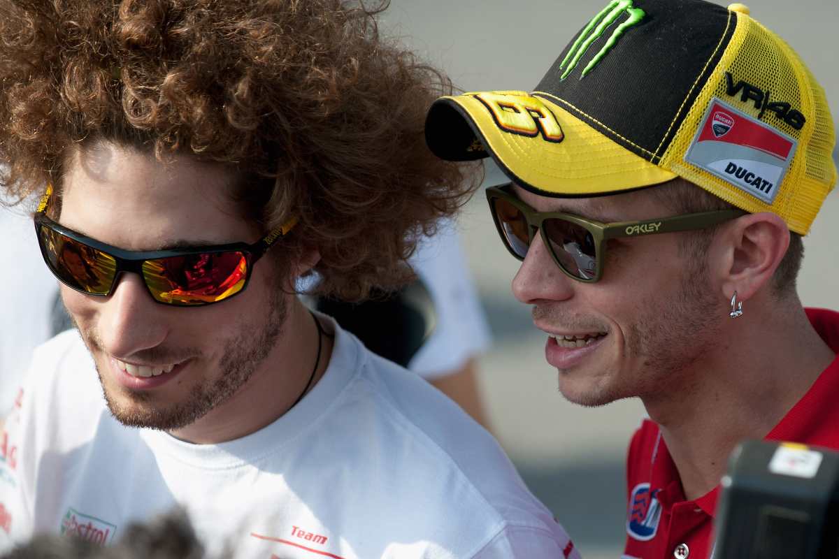 Marco Simoncelli e Valentino Rossi