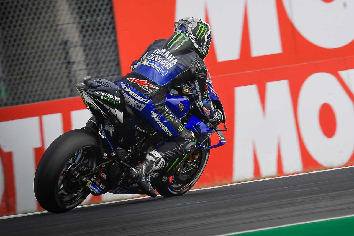 Maverick Vinales in pista al Gran Premio d'Olanda di MotoGP 2021 ad Assen