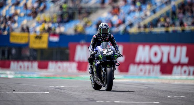 Maverick Vinales in pista al Gran Premio d'Olanda di MotoGP 2021 ad Assen