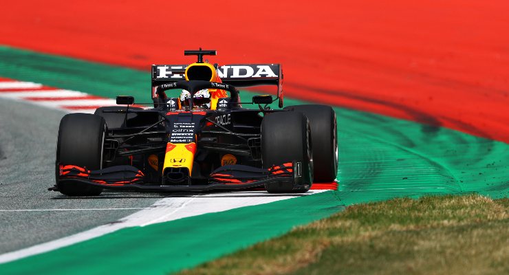 Max Verstappen in pista al Gran Premio di Stiria di F1 2021 al Red Bull Ring