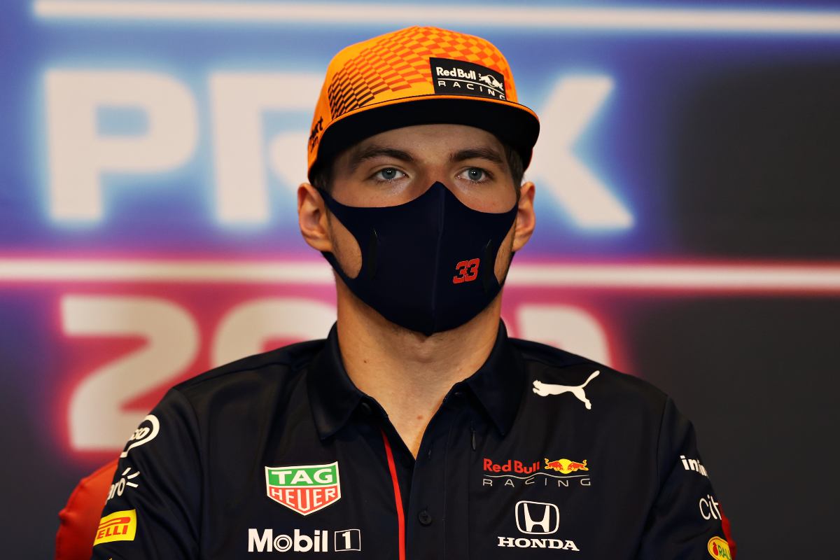 Max Verstappen nella conferenza stampa alla vigilia del Gran Premio dell'Azerbaigian di F1 2021 a Baku