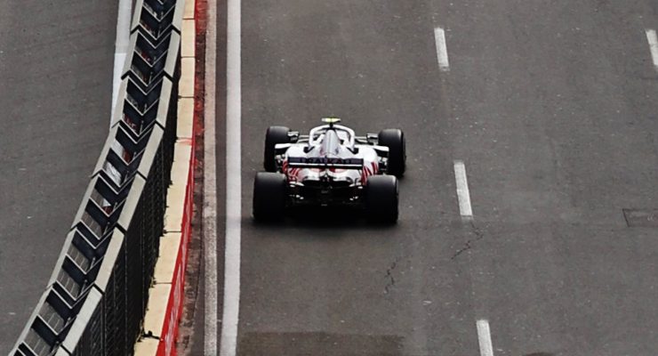 Mick Schumacher in pista sulla Haas nel Gran Premio dell'Azerbaigian di F1 2021 a Baku