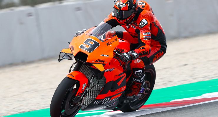 Danilo Petrucci sulla Ktm nei test MotoGP di Barcellona