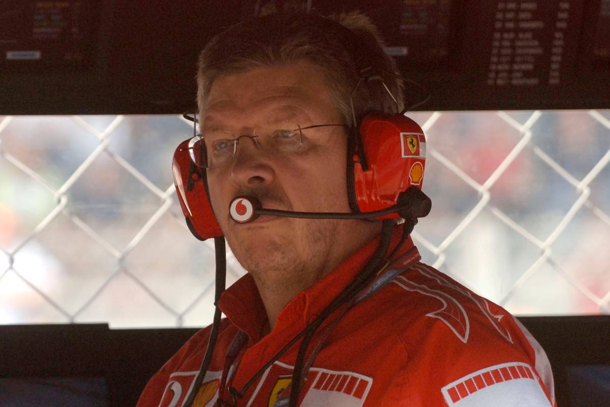 Ross Brawn ai tempi in cui era direttore tecnico della Ferrari