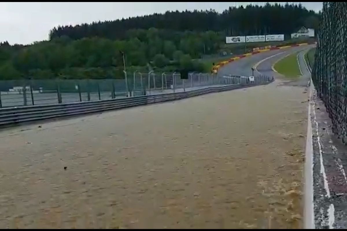 Il circuito alluvionato di Spa-Francorchamps