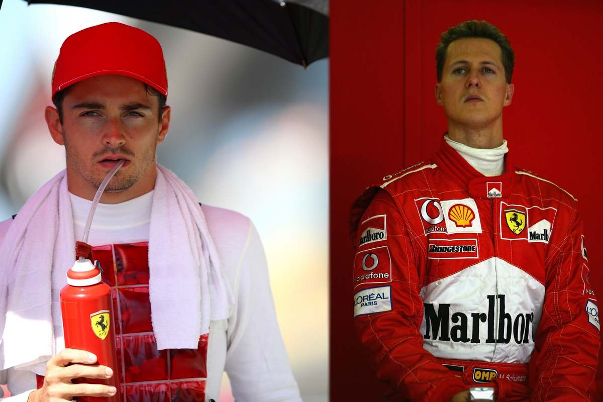 Charles Leclerc e Michael Schumacher (GettyImages)