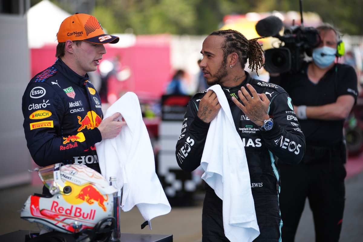 Lewis Hamilton e Max Verstappen (GettyImages)