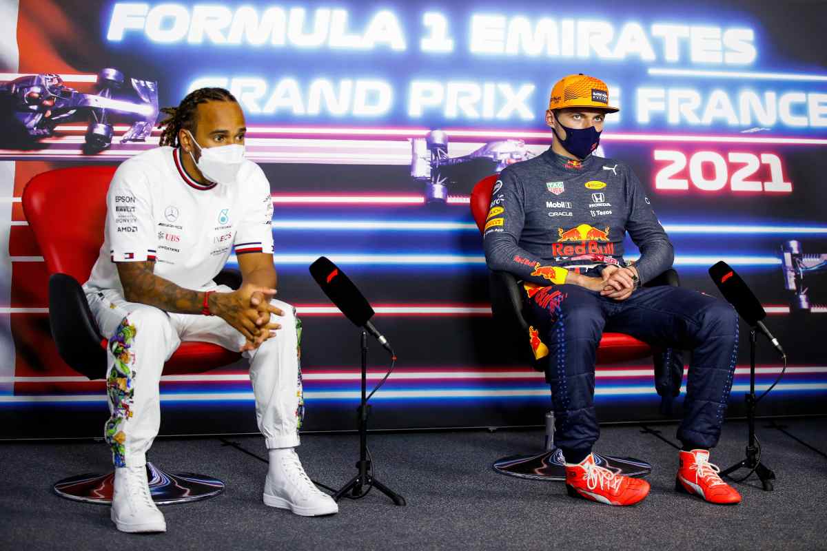 Lewis Hamilton e Max Verstappen (GettyImages)