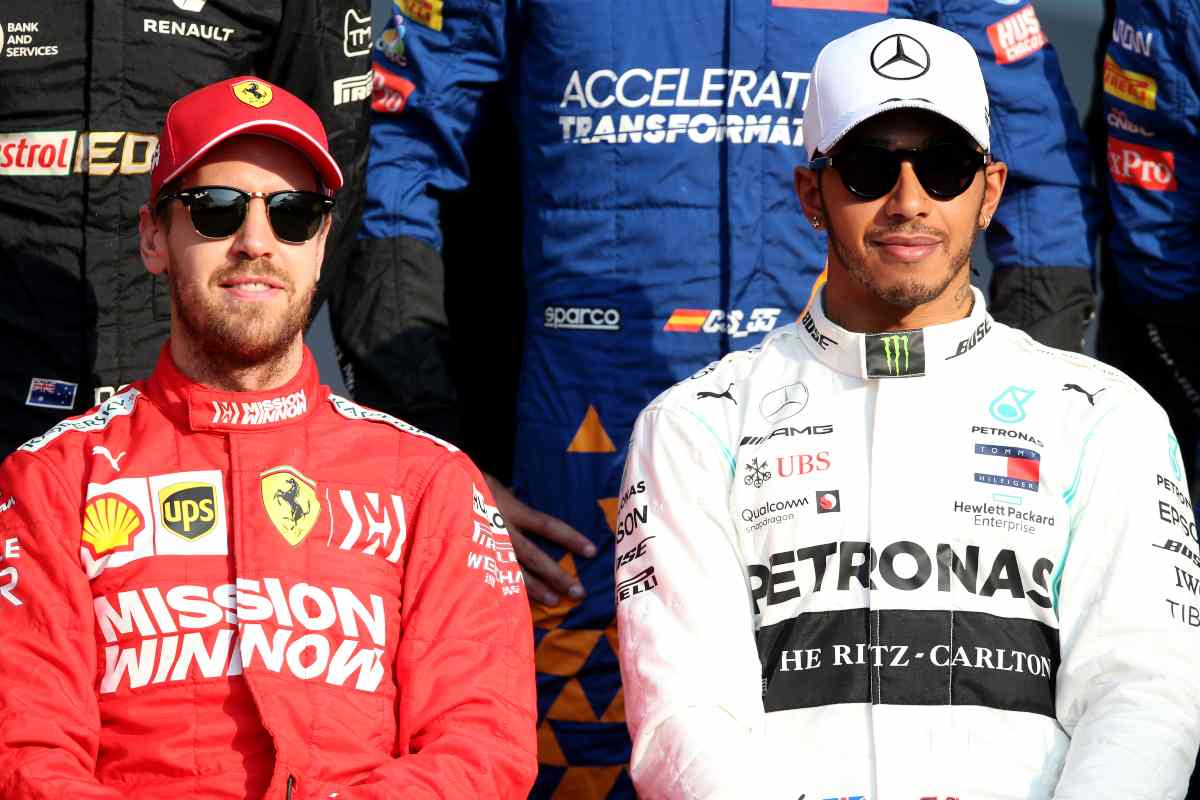 Sebastian Vettel e Lewis Hamilton (GettyImages)