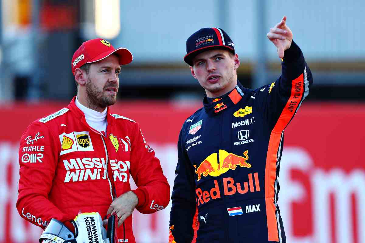 Sebastian Vettel e Max Verstappen (GettyImages)