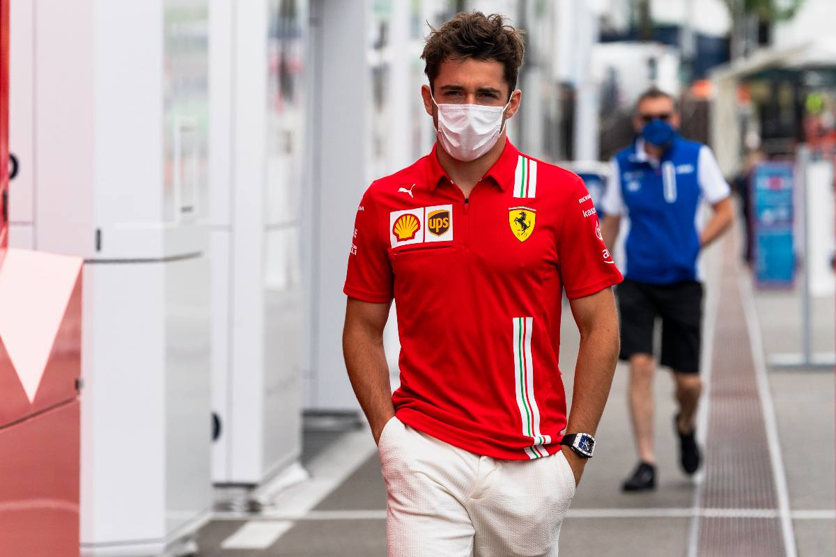 Charles Leclerc nel paddock del Gran Premio d'Austria di F1 2021 al Red Bull Ring