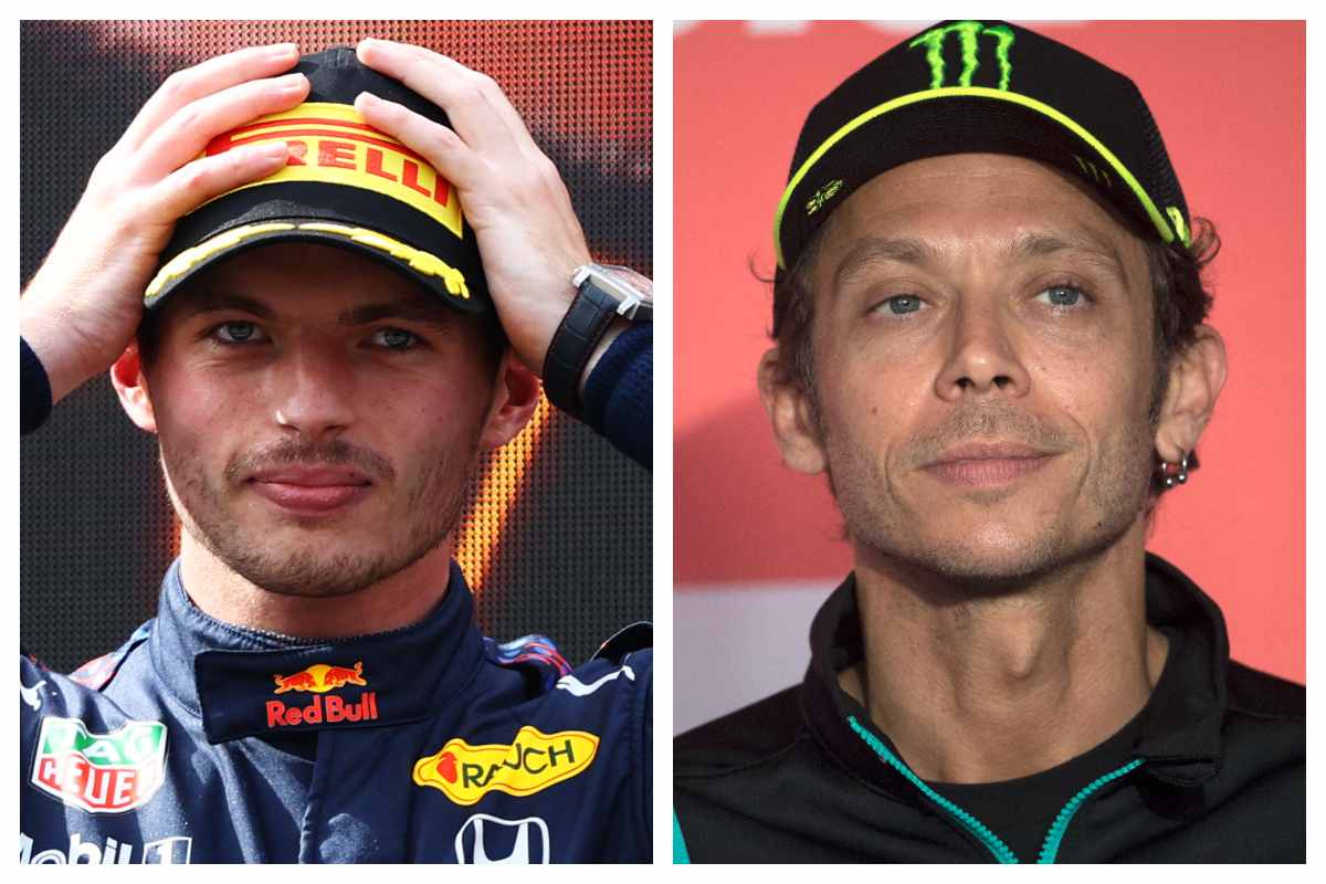 Max Verstappen e Valentino Rossi