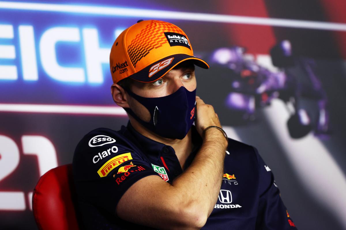 Max Verstappen nella conferenza stampa alla vigilia del Gran Premio d'Austria di F1 2021 al Red Bull Ring