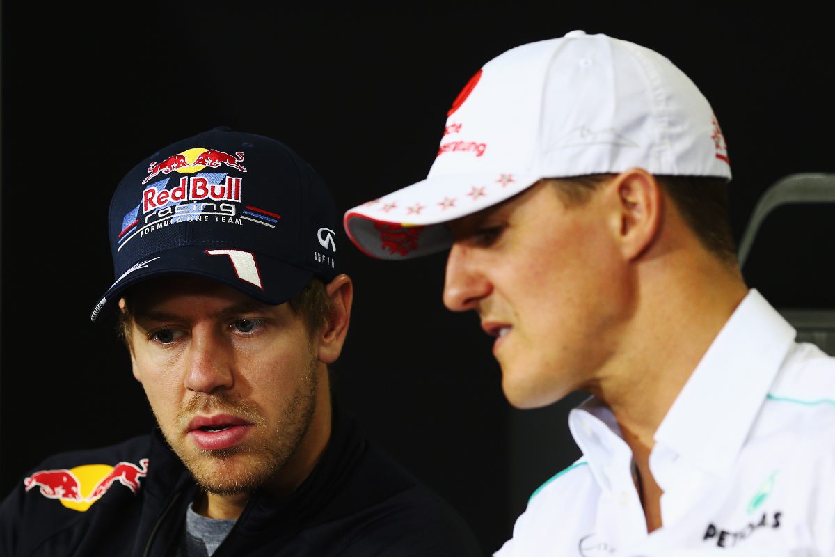 Sebastian Vettel e Michael Schumacher