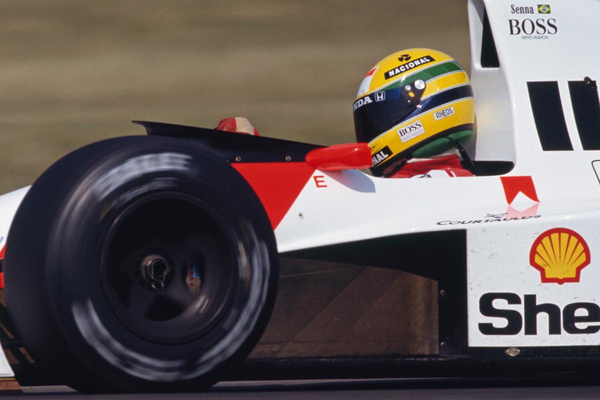 Ayrton Senna sulla McLaren del 1990