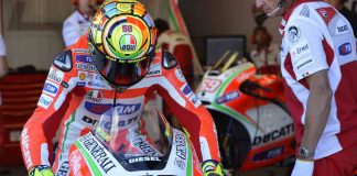 Valentino Rossi sulla Ducati