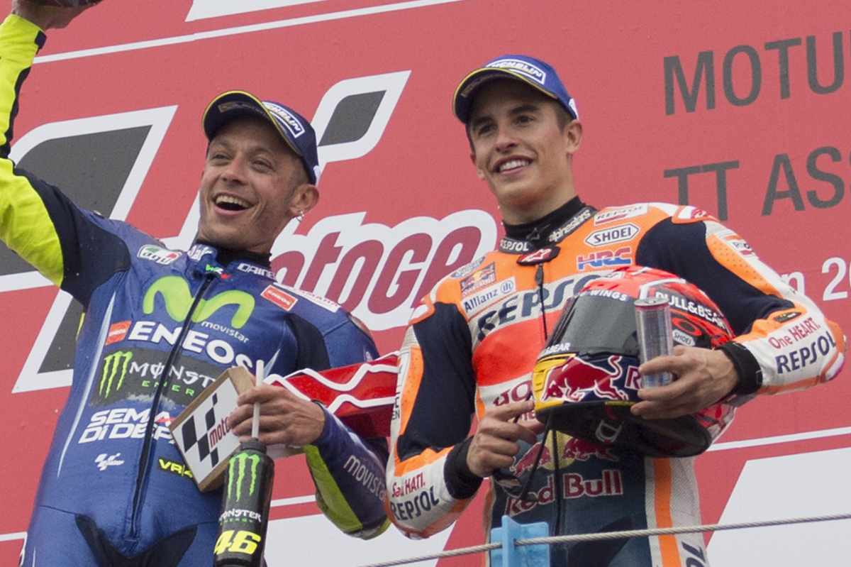 Valentino Rossi e Marc Marquez