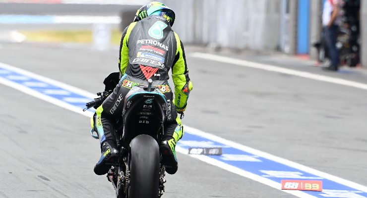 Valentino Rossi in pit lane