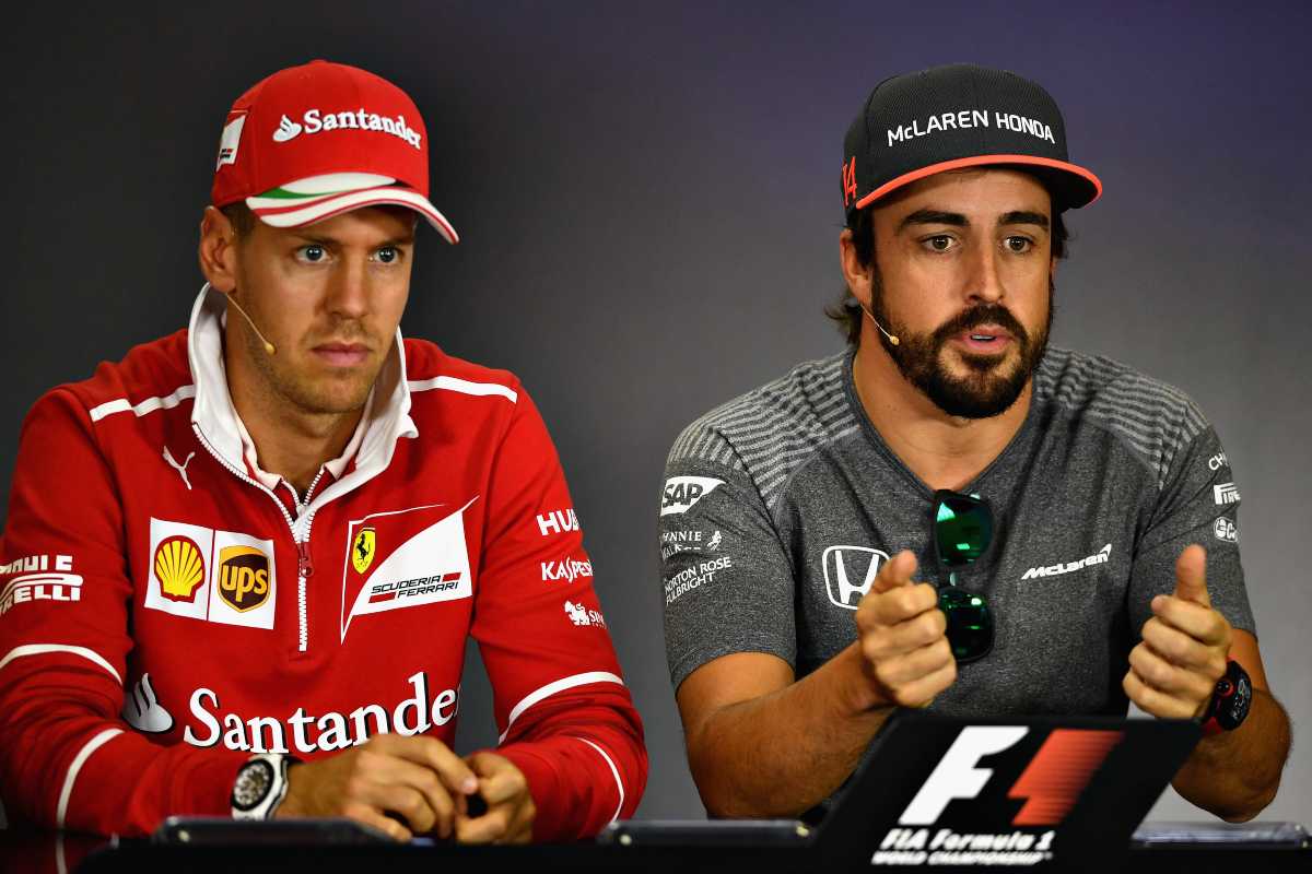 Fernando Alonso e Sebastian Vettel (GettyImages)