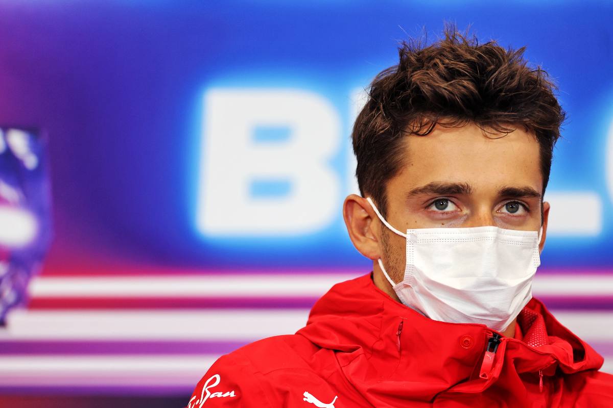 Charles Leclerc nella conferenza stampa alla vigilia del Gran Premio del Belgio di F1 2021 a Spa-Francorchamps