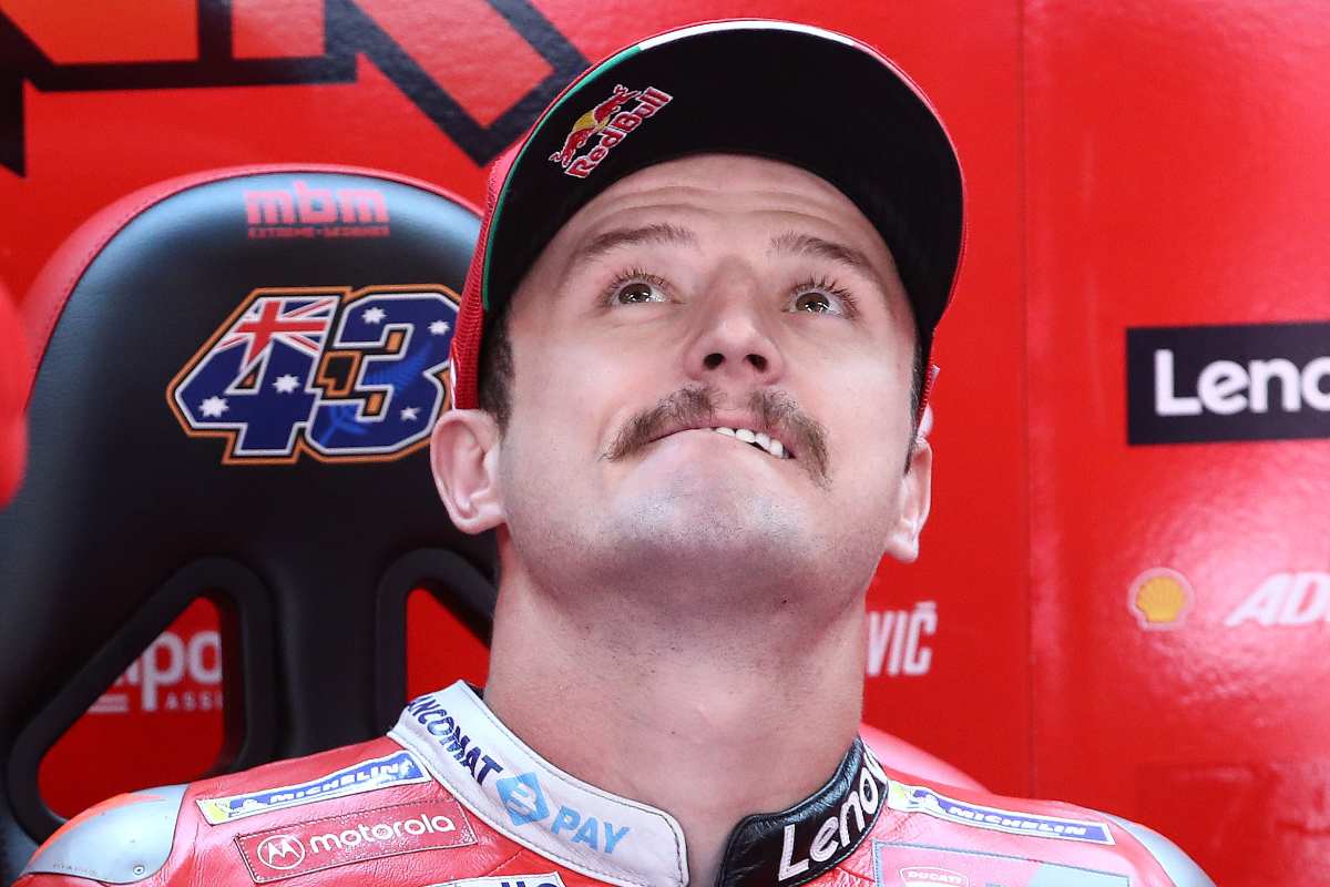 Jack Miller ai box della Ducati al Red Bull Ring