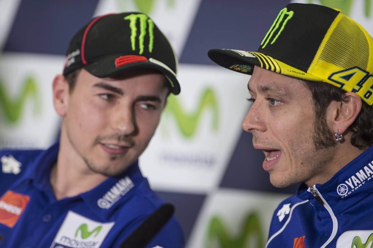 Jorge Lorenzo e Valentino Rossi