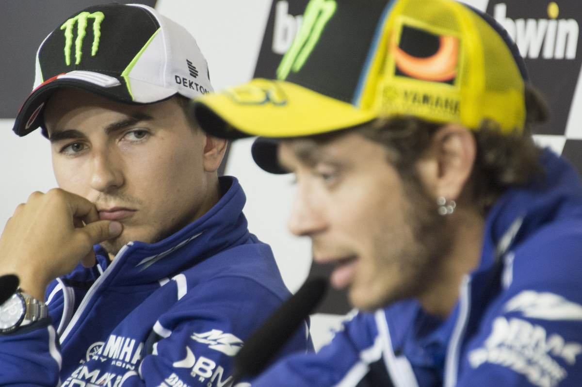 Jorge Lorenzo e Valentino Rossi