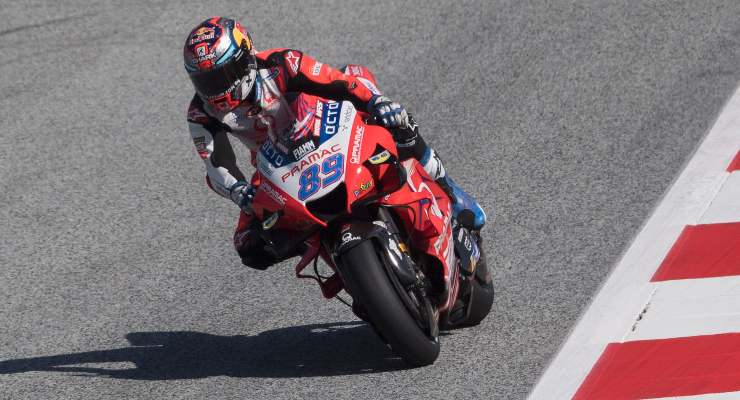 Jorge Martin in pista sulla Ducati Pramac in pista al Gran Premio di Stiria di MotoGP 2021 al Red Bull Ring