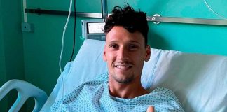 Lorenzo Savadori all'ospedale di Parma