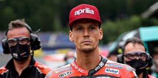 Lorenzo Savadori sulla griglia di partenza del Gran Premio di Stiria di MotoGP 2021 al Red Bull Ring