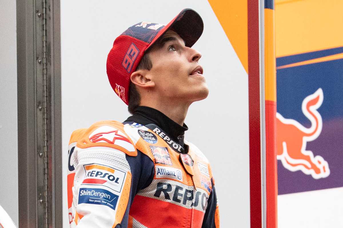 Marc Marquez nel paddock del Gran Premio di Stiria di MotoGP 2021 al Red Bull Ring