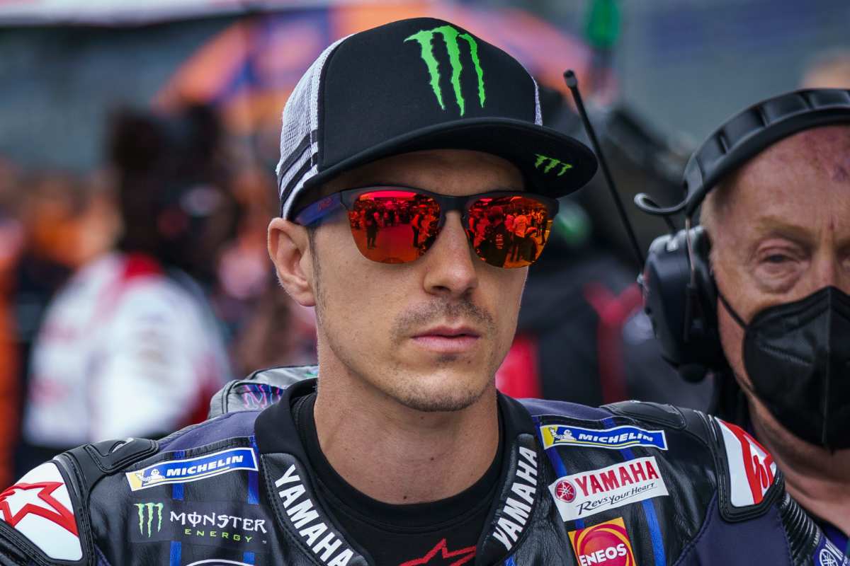 Maverick Vinales sulla griglia di partenza del Gran Premio di Stiria di MotoGP 2021 al Red Bull Ring