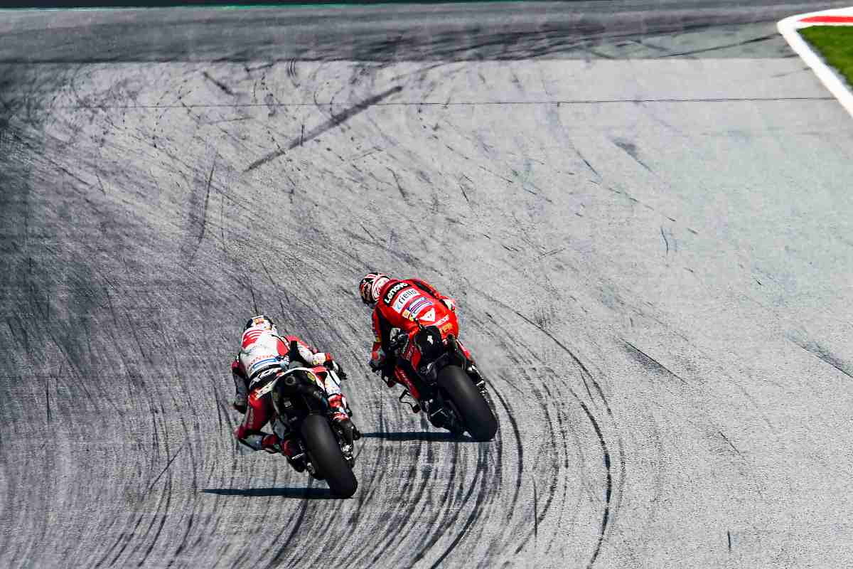 Una fase delle prove libere del Gran Premio d'Austria di MotoGP 2021 al Red Bull Ring