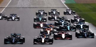 La partenza del Gran Premio di Gran Bretagna di F1 2021 a Silverstone