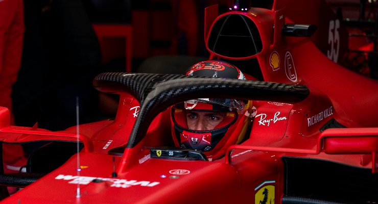 Carlos Sainz al Gran Premio d'Ungheria di F1 2021 a Budapest (Foto Ferrari)